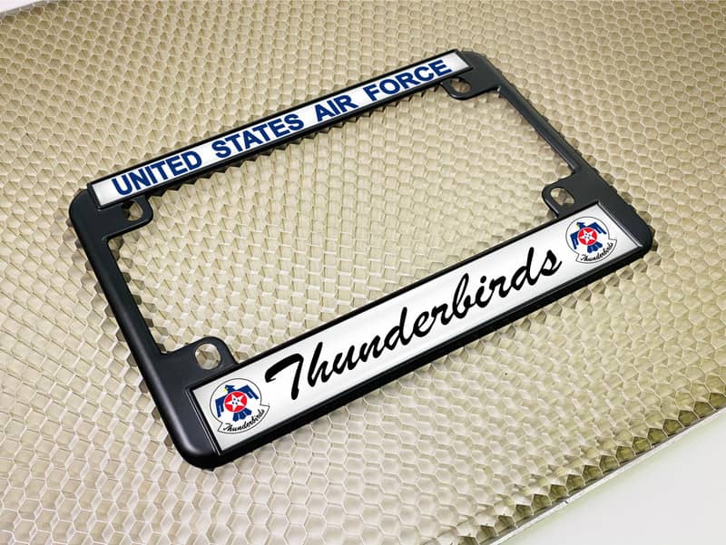 USAF - U.S. Air Force Thunderbirds - Motorcycle Metal License Plate Frame